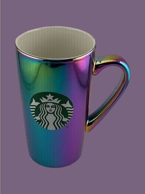 Starbucks Coffee Mug 2022 Iridescent Coffee Mug 16 OZ  6" Tall